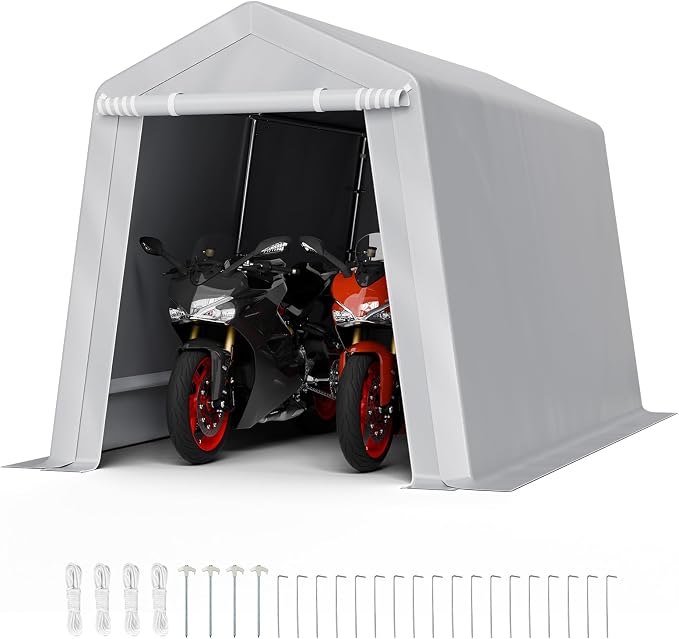 VEVOR Outdoor Storage Shed, 7 x 12 ft Portable Storage Tent by VEVOR