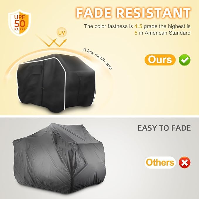 600D ATV Cover, Waterproof & Windproof 4 Wheeler Covers Outdoor Storage - Image 3