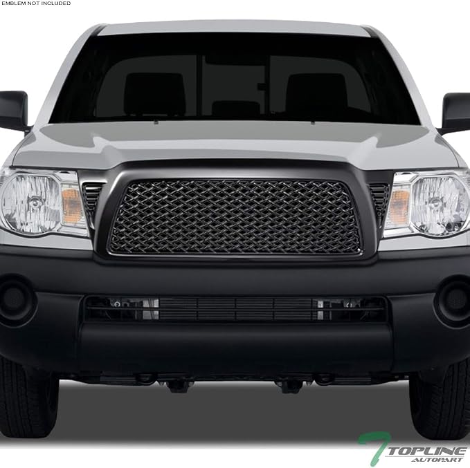 Matte Black Dragon Mesh Front Hood Bumper Grill Grille Gurad Guard ABS - Image 2