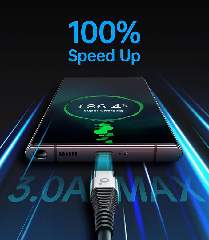 USB C Cable Fast Charging, USB-C Charging Cable Compatible - Image 2