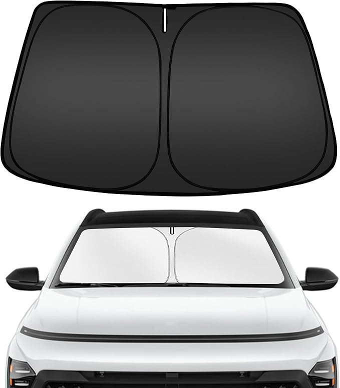ARISMOTOR Windshield Sun Shade for Hyundai Kona 2024-2025, Custom Fit Foldable by ARISMOTOR
