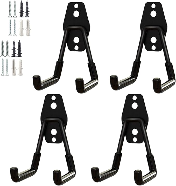 Garage Storage Utility Hooks，Garage Garden Tool Organizer，Steel Wall Mount Hooks by GeeWatom