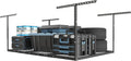 FLEXIMOUNTS 4x6 Overhead Garage Storage Adjustable Ceiling Rack 72" Length x by FLEXIMOUNTS