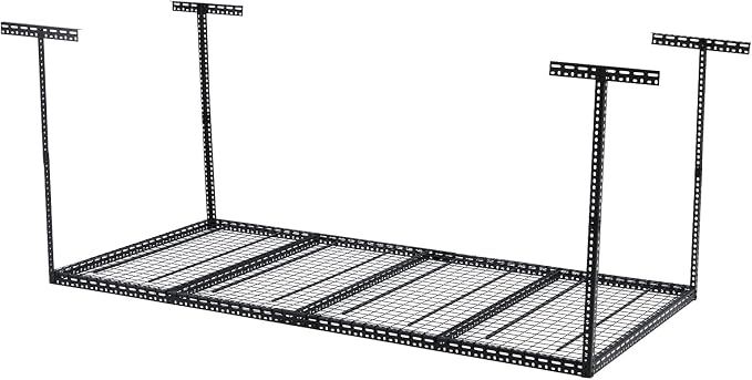 Overhead Garage Storage Rack 4x8 FT, Steel Ceiling Shelves 330lb Capacity - Image 7