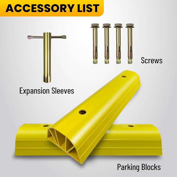 ROBLOCK 22" Parking Stopper for Home Garage & Outside, Heavy Duty Garage - Image 6
