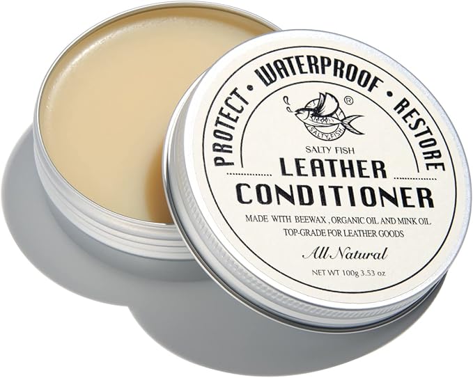 SALTY FISH All-Natural Leather Conditioner and Cleaner, Made by SALTYFISH