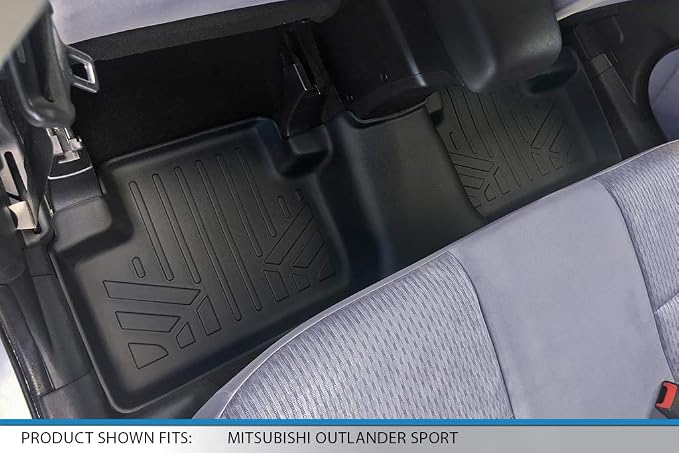 SMARTLINER Custom Fit Floor Mats 2 Row Liner Set Compatible - Image 4