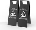 Stainless Steel Repair In Progress Sign Portable Foldable Sign 2-Pack by CrazyAnt