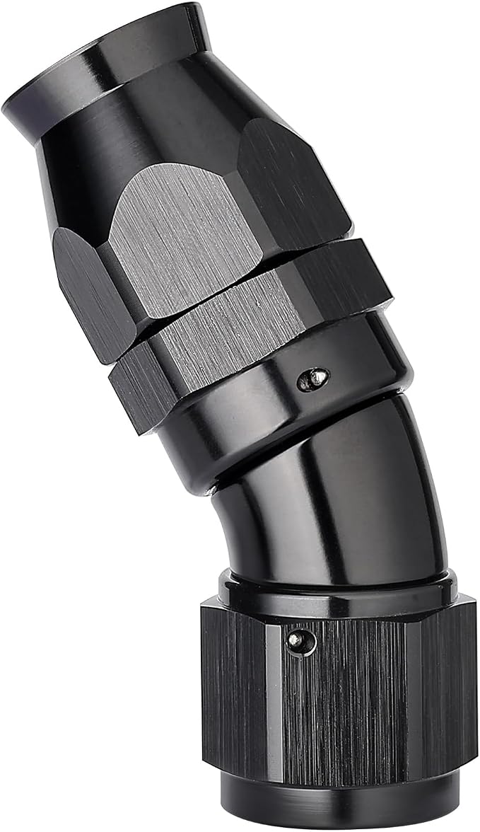 EVIL ENERGY 12AN 30 Degree PTFE One Piece Full Flow End Hose Fitting Aluminum by EVILENERGY