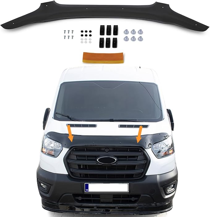 Hood Deflector Guard Fits Ford Transit 2019-2025 | Bug & Bonnet Shields by WelcometoEhiltek