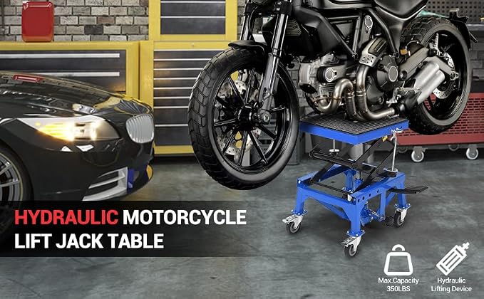 Hydraulic 350LBS Motorcycle Lift Jack - Image 3