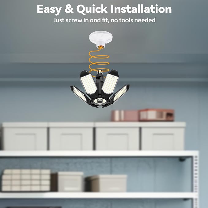 LED Garage Light Super Bright 15000LM LED Shop Ceiling Lights 6500K Garage - Image 7