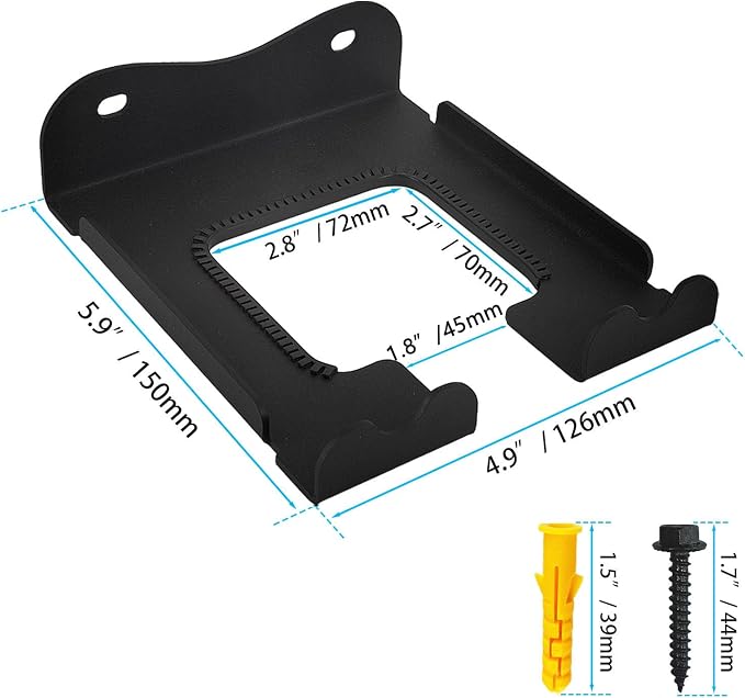 Garage Organizer Trimmer Rack, Heavy Duty Steel Weeder Eater Hanger, Wall - Image 4
