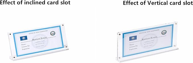 IEEK 4 Pack of Acrylic Business License Frame - Image 3