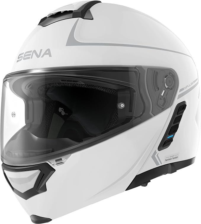 Sena Impulse DOT Flip Up Modular Bluetooth Helmet w/Sound by Harman Kardon Dual by Sena