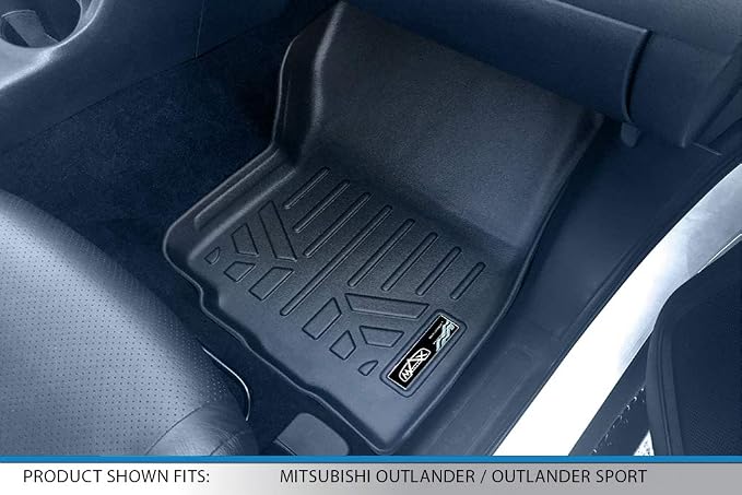SMARTLINER Custom Fit Floor Mats 2 Row Liner Set Compatible - Image 3