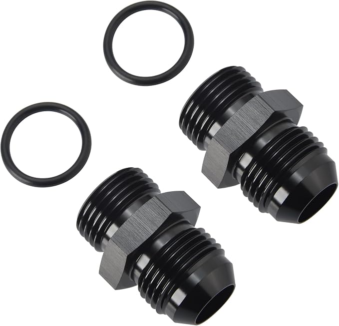 12AN Male Flare to 12AN ORB O-ring Boss Fuel Pump Rail Adapter Fitting Aluminum - Image 3