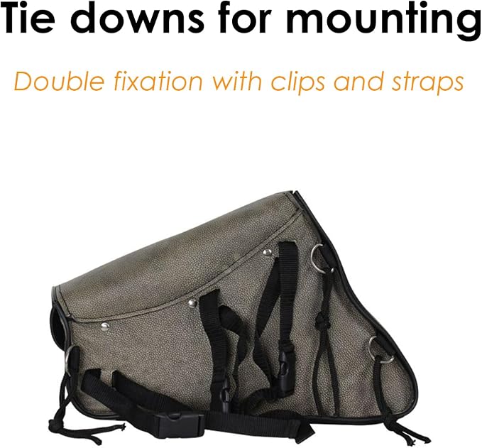 GARGOYLE BELLS Premium Naked Leather Swing Arm Bag - Image 3