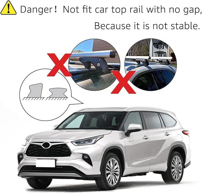 Amazon Basics Cross Rail Roof Rack, 56 inches, Fits up to 49.6" Spans between - Image 5