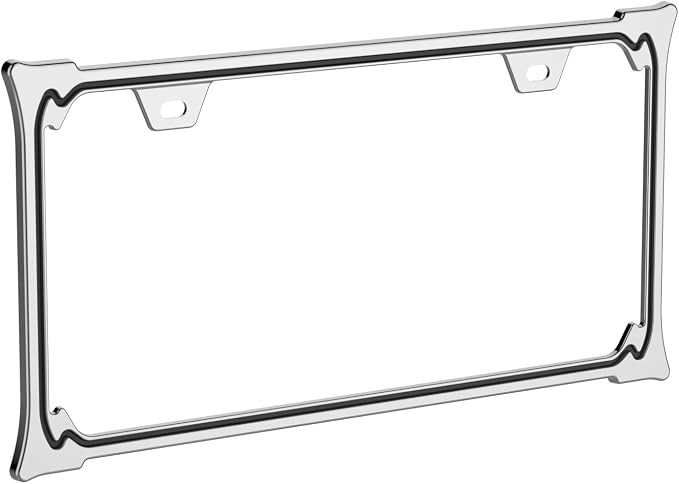 3D Chrome License Plate Frames, Pure Zinc Alloy Metal - Image 4