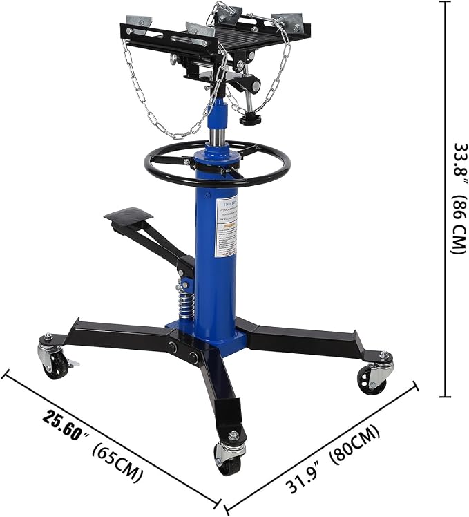 Hydraulic Transmission Jack 1100 LBS Capacity 33.8"-72.8" Lifting Height 2 - Image 8