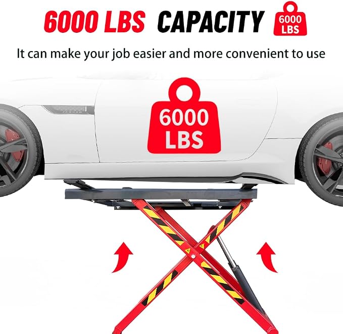 Portable Mid Rise Scissor Lift 6000LBS Lifting Capacity AK-X66 MAX. Lifting - Image 3
