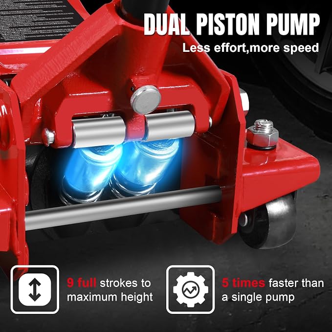 4 Ton Floor Jack Hydraulic Low Profile Floor Jack - Image 3