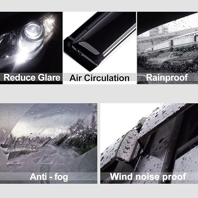 Side Window Visor Vent Deflectors - Image 2