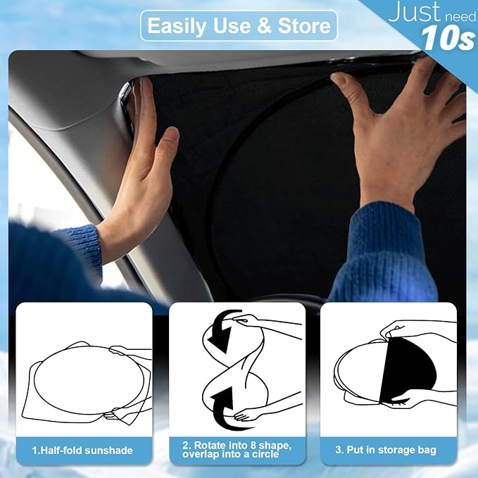 Custom fit Audi Q7 Windshield Sunshade - Image 6