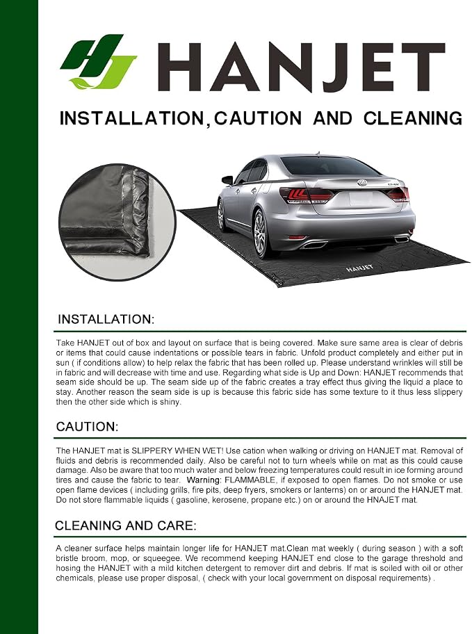 Garage Floor Mat for Under Car Oil Containment Mat for Snow, Rain - Image 7
