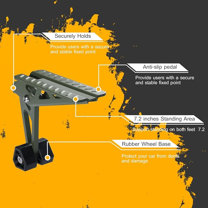 COWVIE Foldable Car Door Step Stand Pedal - Image 4