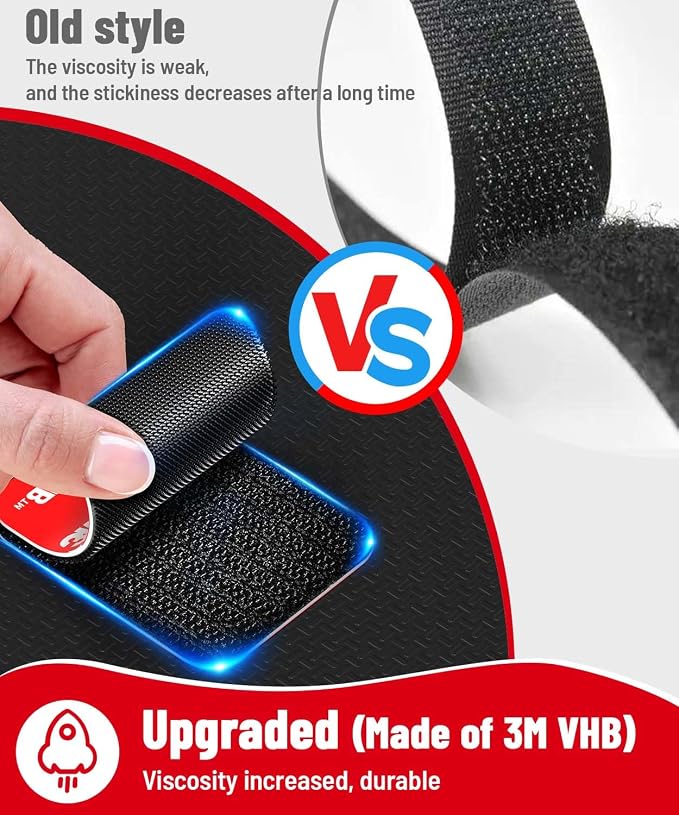 Hook and Loop Strips with Super Adhesive Heavy Duty, Made of 3M, Heat Resistant - Image 5