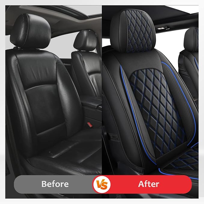 MIROZO 2PCS Front Truck Seat Cover, Waterproof Ram Seat Covers Truck Cushion - Image 4