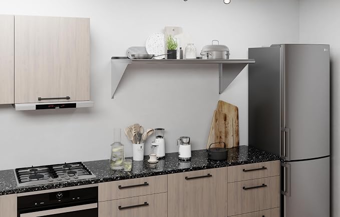 AmGood 48" Long X 24" Deep Stainless Steel Wall Shelf | NSF Certified | - Image 8