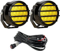 BIGLION.X 3.7 Inch 130W Amber Fog Lights Yellow Round Offroad Fog Lights Super by BIGLIONX