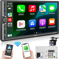 Double Din Car Stereo with Wireless Apple CarPlay and Android Auto, Mirrorlink by SjoyBring