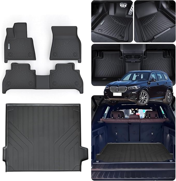 Floor Mats & Trunk Mat for 2019-2024 2025 BMW X5 40i/50i/M50i/M60i/M/M - Image 7