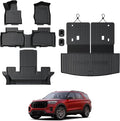 Floor Mats for 2025 2020-2024 Ford Explorer, All Weather TPE Floor Mat Cargo Mat by GALVAGNITE
