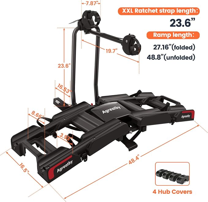 2-Bike Hitch Bike Rack with Ramp - Image 7