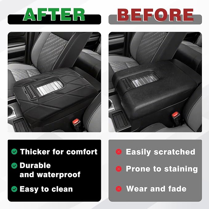 Muslogy Center Console Armrest Cover Compatible - Image 6