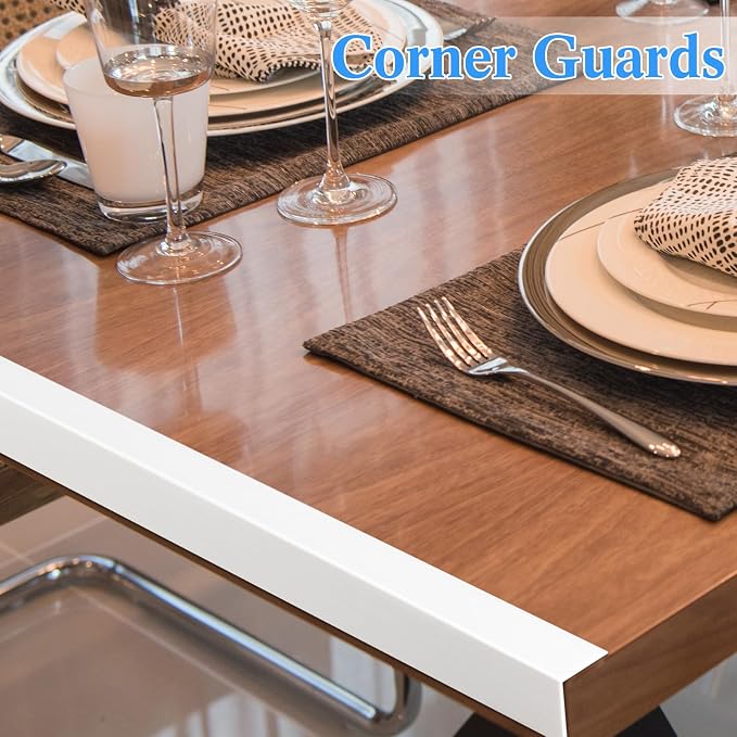Sasylvia 20 Pcs Wall Corner Protector Guards, 1-1/8 x 48 Inches Self Adhesive - Image 4