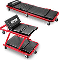 DNA MOTORING TOOLS-00193 48" 2 IN 1 Folding Rolling Garage Shop Creeper Roller by DNAMOTORING-Tools