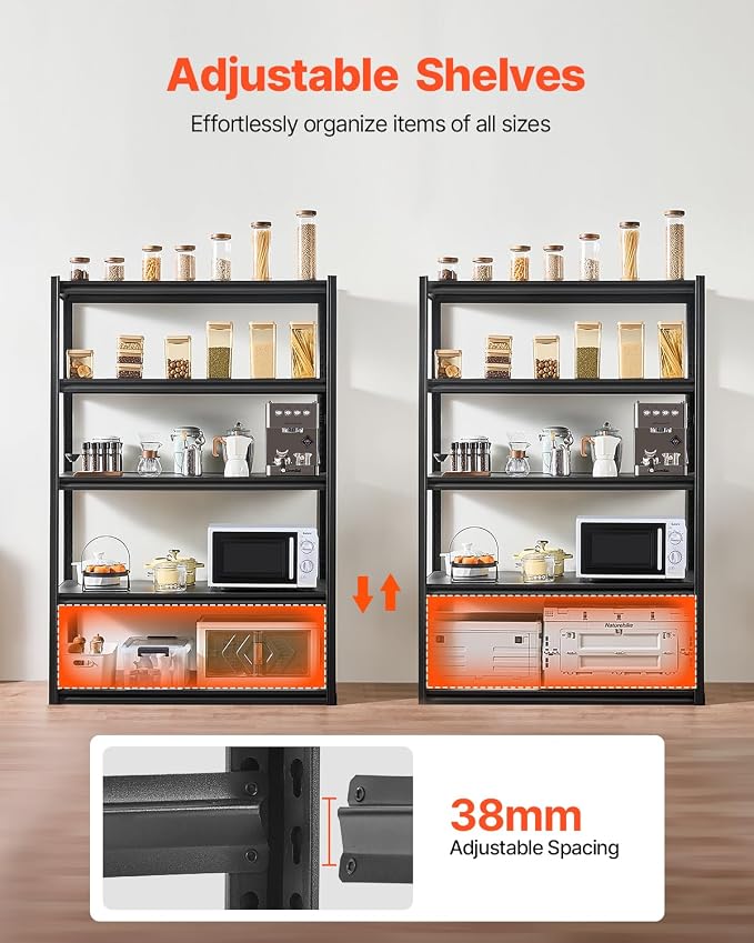 VEVOR Storage Shelves, 3000 lbs, 5 Tier Garage Storage Shelving - Image 5