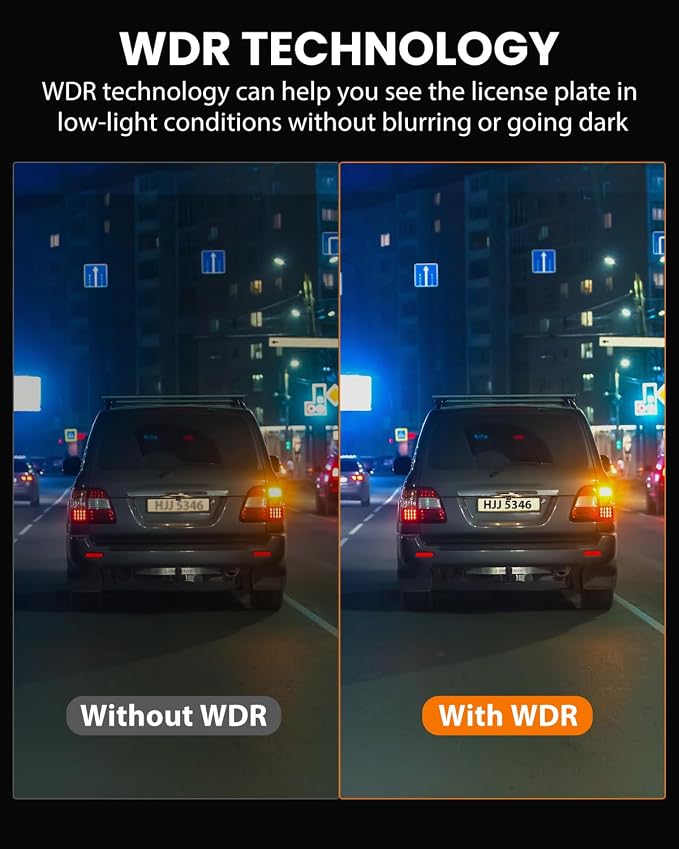 Dash Cam Front and Rear 4K/1080P, Dash Camera - Image 6