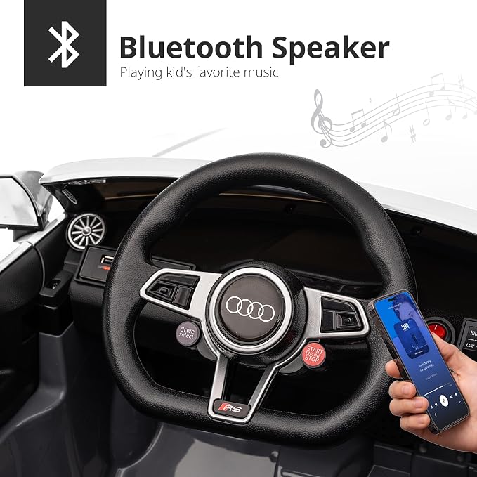 Electric Ride on Car for Kids, Licensed Audi 12V 7Ah Kids Ride-on Toy for - Image 6