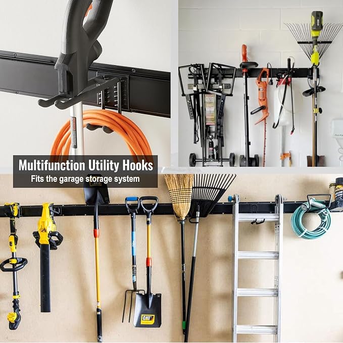 Wall Mount Tool Storage Rack, Heavy Duty Garage Storage Tool Organizer - Image 7