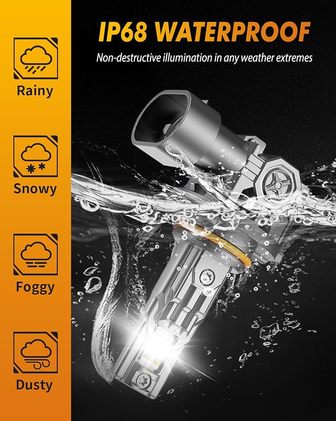 FAHREN Upgraded 9005/HB3 9006/HB4 LED Bulbs Combo, 100000LM 1000% Ultra-Bright - Image 7