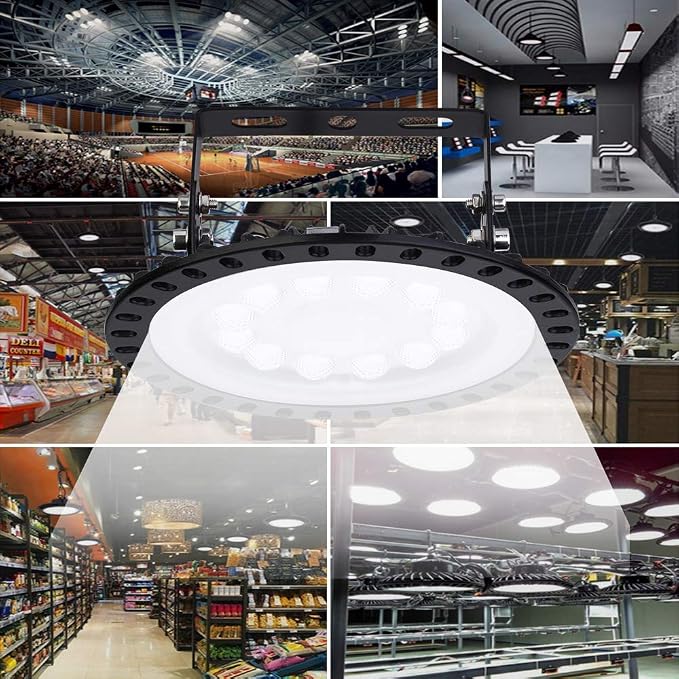 Viugreum 10 Pack 300W UFO LED High Bay Light, 30000LM 6500K Daylight White - Image 7