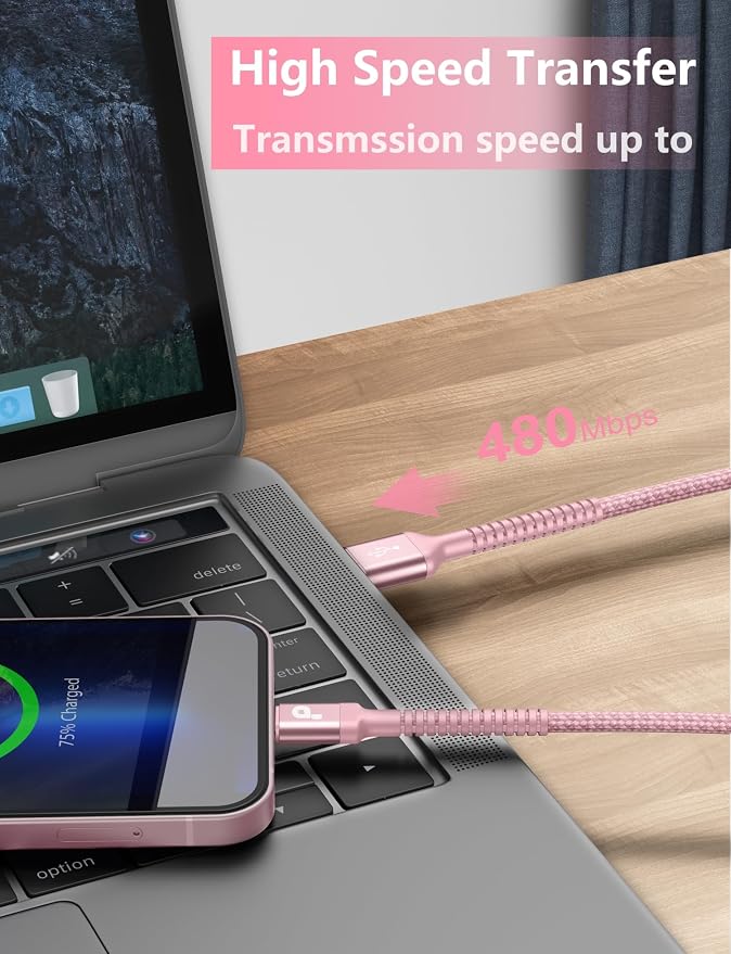 iPhone Charger 6FT 2Pack, Lightning Cable iPhone Fast Charging Cord Compatible - Image 3