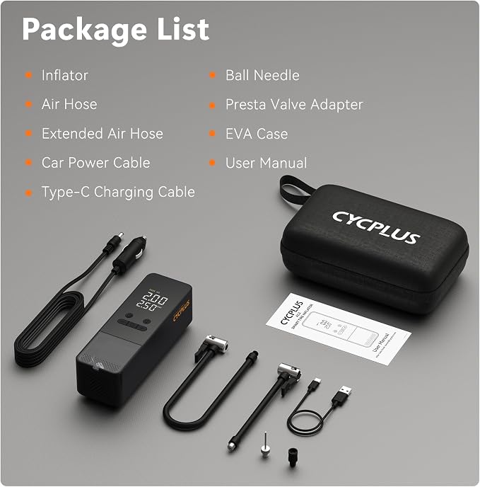 CYCPLUS Tire Inflator Portable Air Compressor - Image 8
